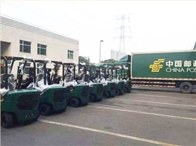 中國郵政采購杭州叉車案例